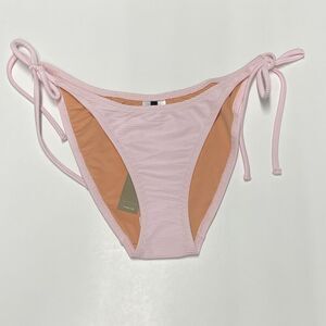 J Crew Swimsuit Womens S Pink Bikini Bottom Ribbed String Cheeky Curved BE805